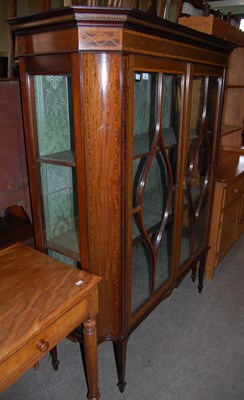 Lot 740 - An Edwardian mahogany and satinwood banded...