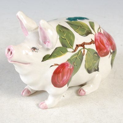 Lot 387 - A Wemyss Ware pottery pig money bank hand...