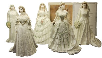 Lot 390 - A group of five Coalport bone china Royal...