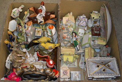 Lot 566 - Two boxes of assorted miniature Coalport...