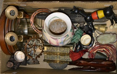 Lot 573 - A box of assorted items to include a toy...