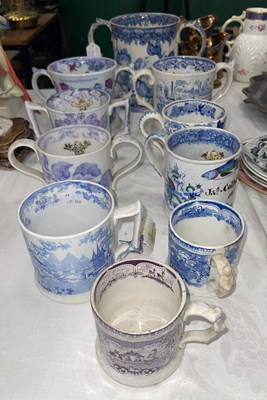 Lot 449 - A group of ten 19th century ceramic frog and...