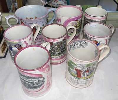 Lot 458 - A 19th century frog loving cup with twin...