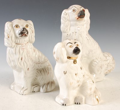 Lot 427 - A 19th century Staffordshire ceramic Wally Dog...