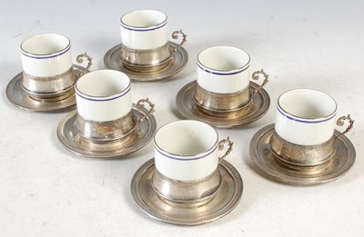 Lot 429 - A set of six early 20th century Limoges...
