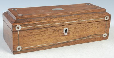 Lot 368 - A 19th century sewing kit held within a...