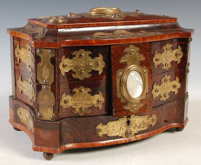 Lot 351 - A late 19th/ early 20th century rosewood...