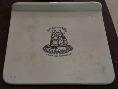 Lot 502 - A late 19th century pottery scale plate/...