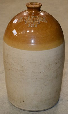 Lot 740 - A 19th century/ later stoneware flagon with...