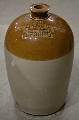 Lot 742 - A 19th century/ later stoneware flagon with...