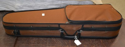 Lot 546 - An antique French violin, inscribed on paper...