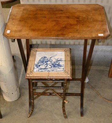 Lot 768 - A 19th century mahogany folding table, 73cm...