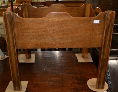 Lot 792 - A 19th century mahogany bottle carrier, the...