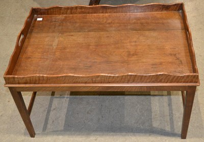 Lot 795 - A 19th century butler's tray style coffee...