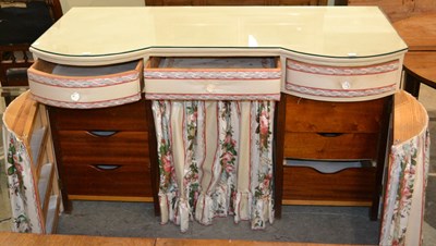 Lot 852 - A vintage Country house kidney shaped dressing...