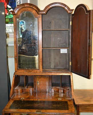 Lot 858 - An antique George I style walnut double dome...