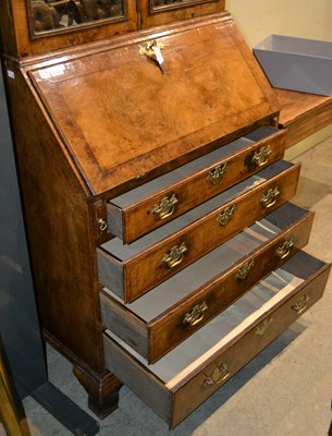 Lot 858 - An antique George I style walnut double dome...