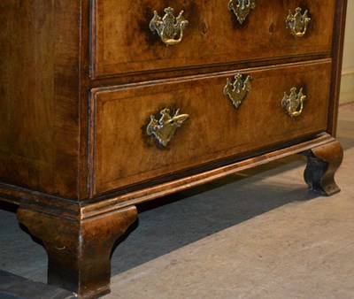 Lot 858 - An antique George I style walnut double dome...