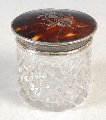 Lot 90 - A London silver and tortoiseshell mounted cut...