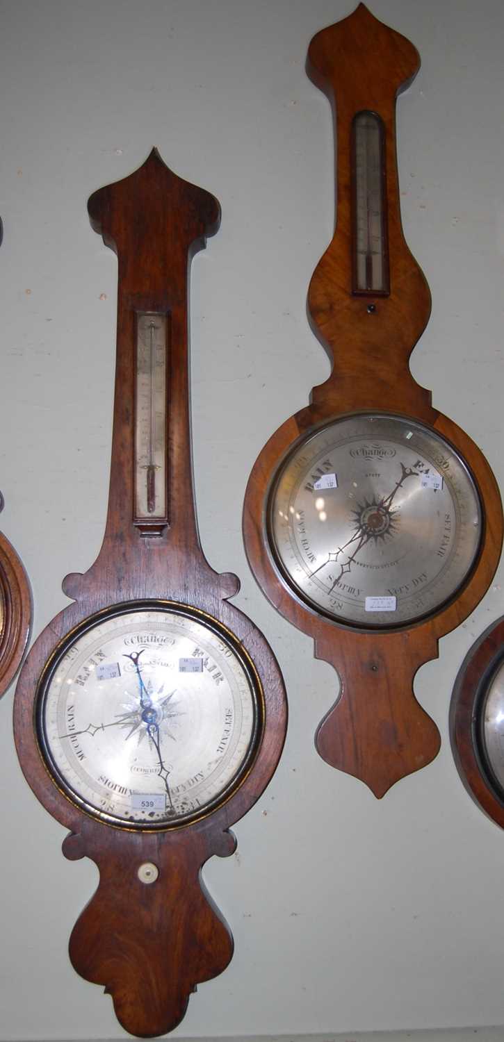 Colonial Barometer Lot 539 - Two 19th century barometers, both with