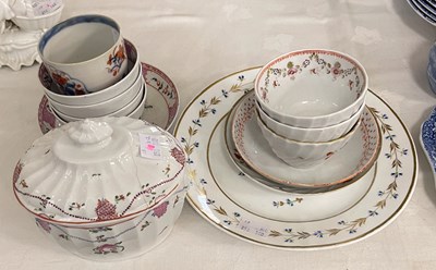 Lot 461 - A quantity of English porcelain tea ware...