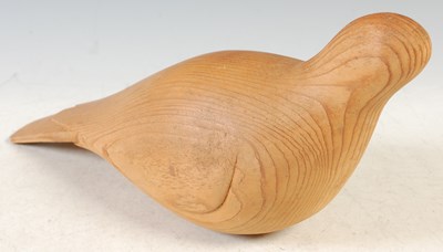 Lot 369 - A 20th century carved pine bird sculpture,...