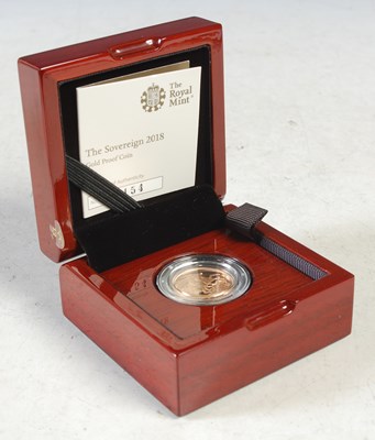 Lot 35 - Royal Mint, 2018 gold proof sovereign in...