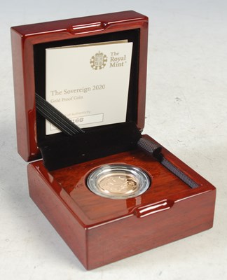 Lot 36 - Royal Mint, 2020 gold proof sovereign coin in...