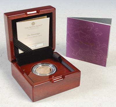 Lot 34 - Royal Mint, 2021 gold proof sovereign in...