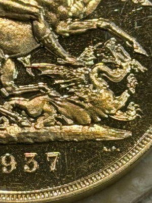 Lot 19 - A 1937 Royal Mint gold proof sovereign four...