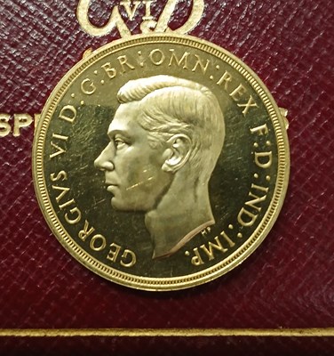 Lot 19 - A 1937 Royal Mint gold proof sovereign four...