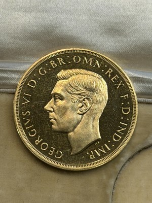 Lot 19 - A 1937 Royal Mint gold proof sovereign four...