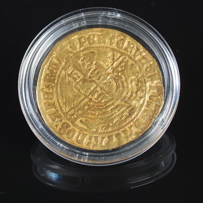 Lot 60 - A 1505-1509 Henry VII gold Angel, Pheon, mint...
