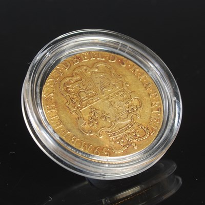 Lot 56 - A 1759 King George II full gold guinea, 24.5mm...