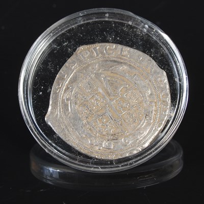 Lot 45 - A Charles I silver half-crown in clear plastic...