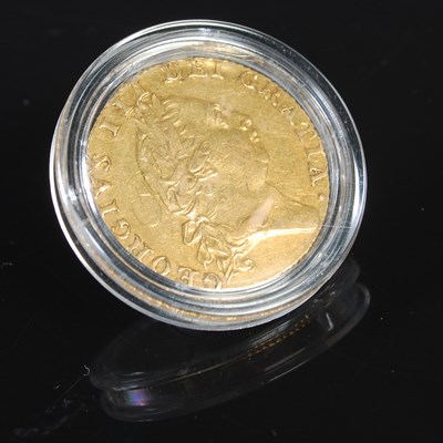 Lot 47 - A George III gold Spade Guinea dated 1787,...