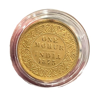 Lot 54 - A Victorian Gold One Mohur, India, 1875.