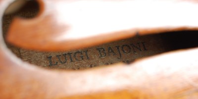 Lot 208 - A 19th century Italian violin, Luigi Bajoni,...
