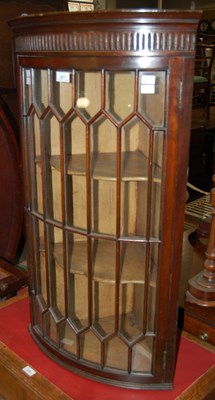 Lot 677 - A late 19th/ early 20th century hanging corner...