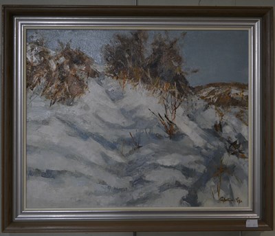 Lot 585 - Perpetua Pope (1916-2013) A Snowy Hillside oil...