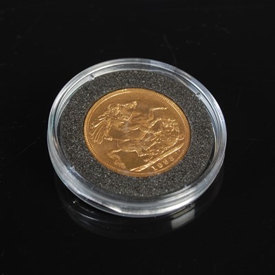 Lot 73 - A Victorian gold sovereign dated 1893.