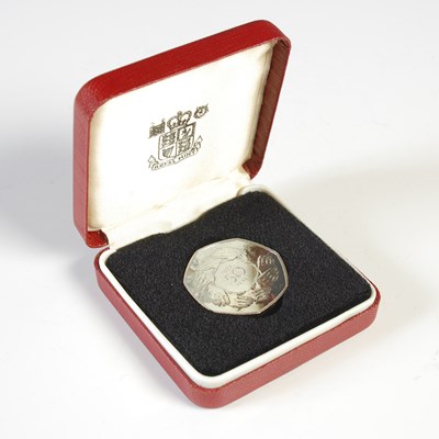 Lot 80 - A Royal Mint silver fifty pence piece, dated...