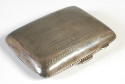 Lot 102 - A Birmingham silver cigarette case, 1.9 troy ozs.