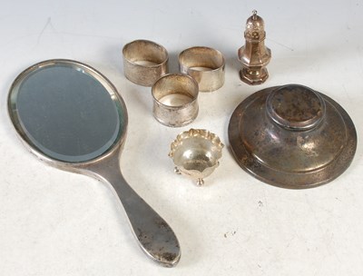 Lot 104 - A collection of assorted silver to include...