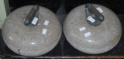 Lot 520 - Two granite curling stones