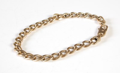Lot 154 - A 9ct gold bracelet, 10g.