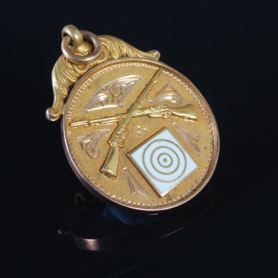 Lot 169 - A 9ct gold shooting medal, inscribed 'Meigle M....