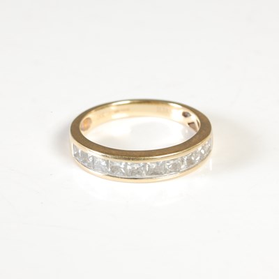 Lot 257 - Iliana, an 18ct gold and diamond half hoop...