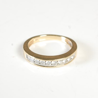 Lot 271 - Iliana, an 18ct gold and diamond half hoop...