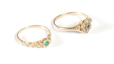 Lot 288 - Two late 19th/ early 20th century yellow metal...